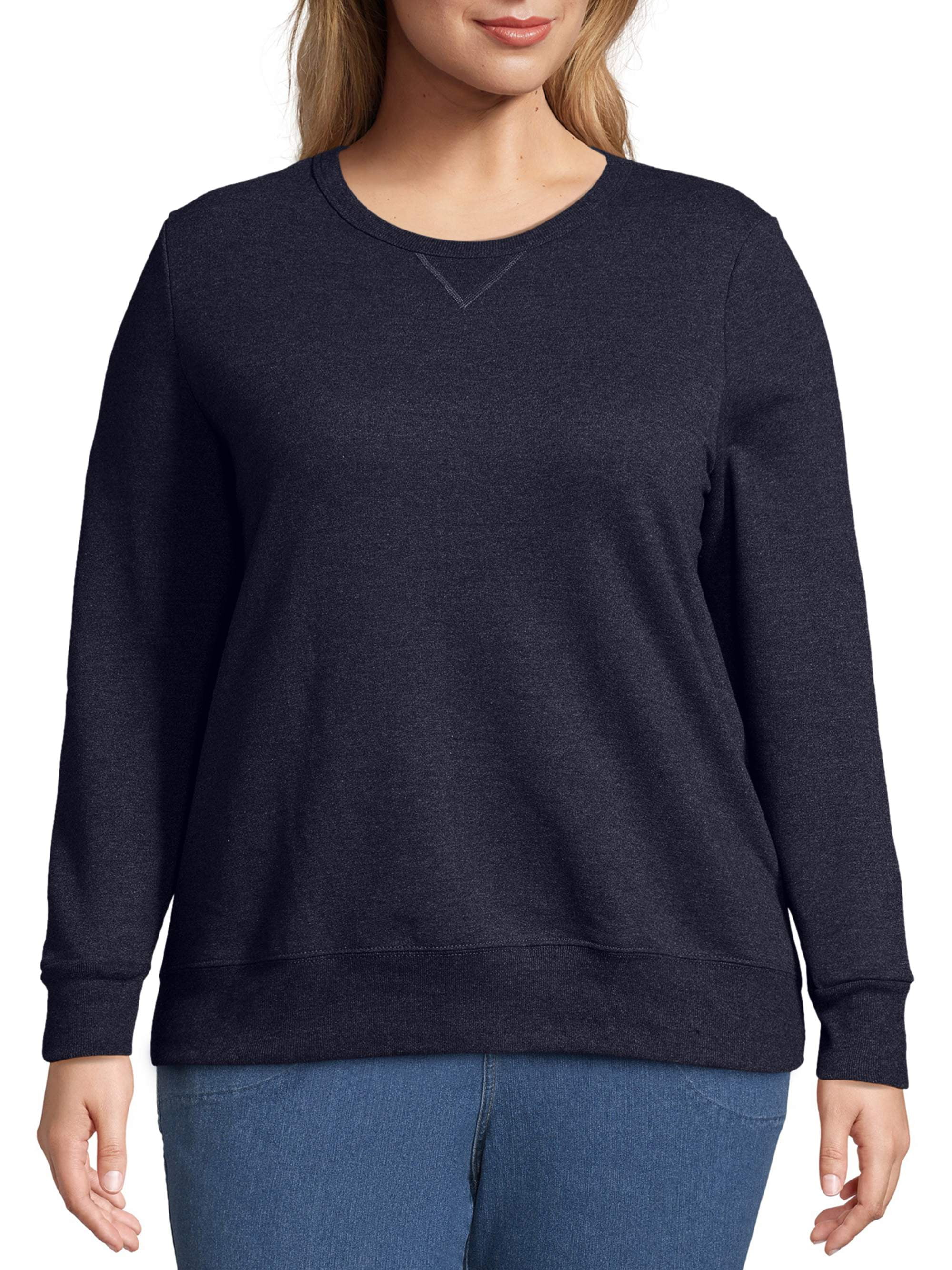 JMS-by-Hanes-Women-s-Plus-Size-Fleece-Pullover-Sweatshirt_40302d37-5fd4-4d87-8f6b-0bea651c78c0_1.8695bde77929c851afd24ed5f2e239d5 JMS by Hanes Women's Plus Size Fleece Pullover Sweatshirt - Image 1