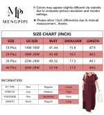 Mengpipi Women's Plus Size Casual Short Sleeve Crewneck Dress Flowy Tiered Loose Maxi Dress with Pockets Navyblue 1X-4X - Image 3